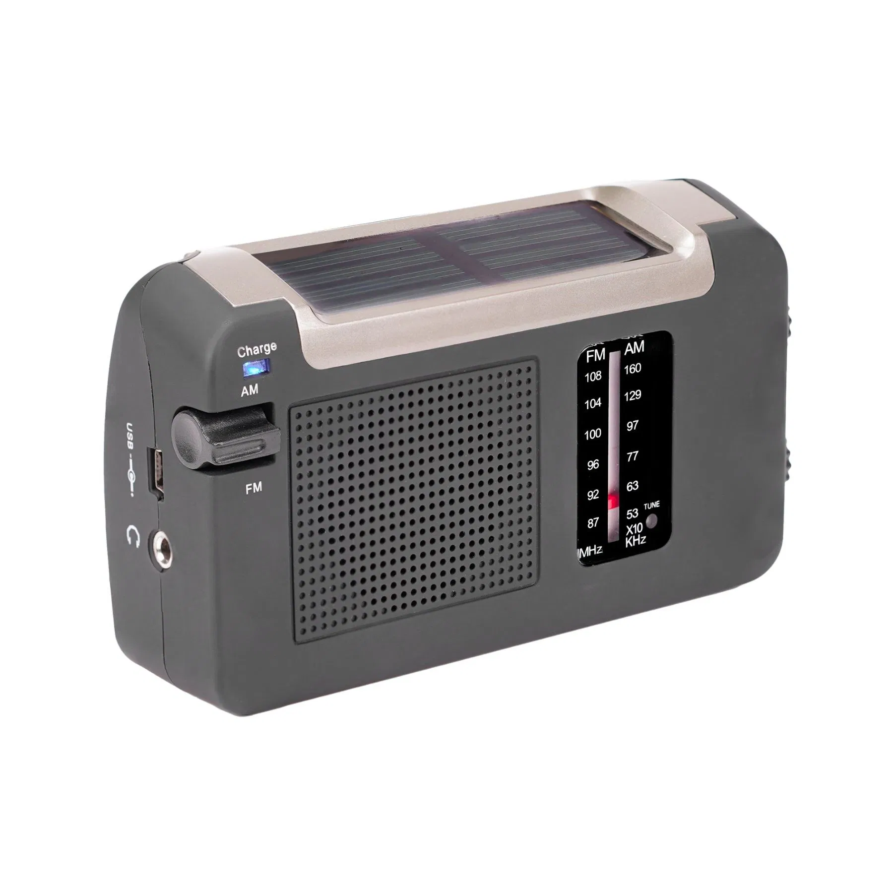 Радио на солнечной батарее с ручной подзарядкой