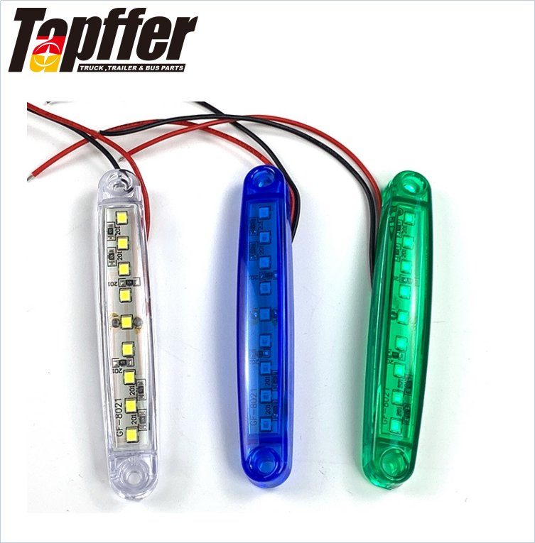 LED-фары для грузовиков и прицепов, боковые габаритные огни 12В/24В