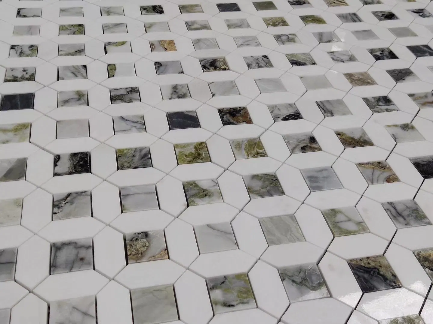 Wholesale Natural Stone Mosaic Marble Mosaic for Decoration Interior Design Wall Cladding Ms012