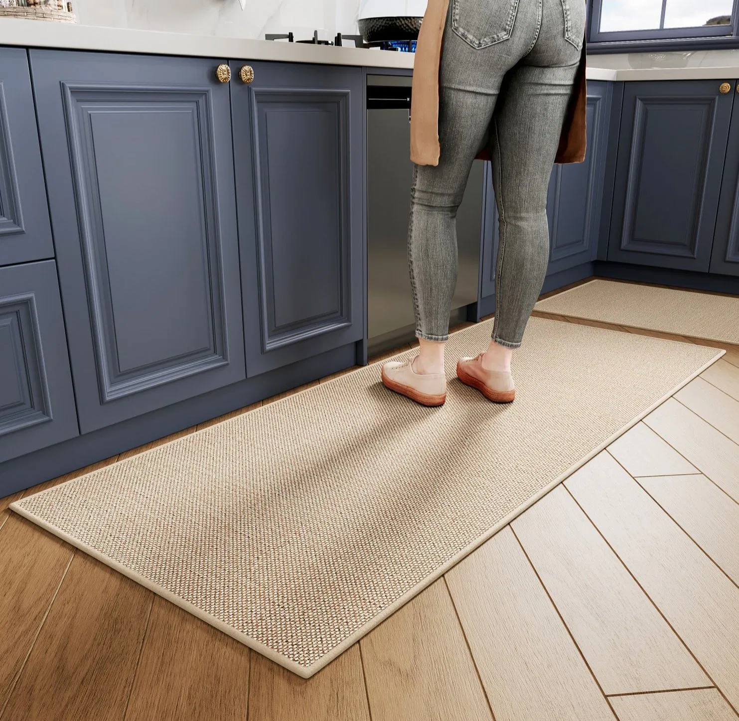 Premium Non-Slip Chenille Kitchen Doormat for Wet Areas
