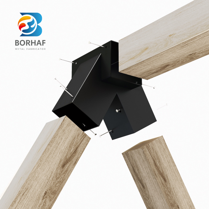 Custom Made Swing Frame Brackets for 4X4 Wood Post and Beam