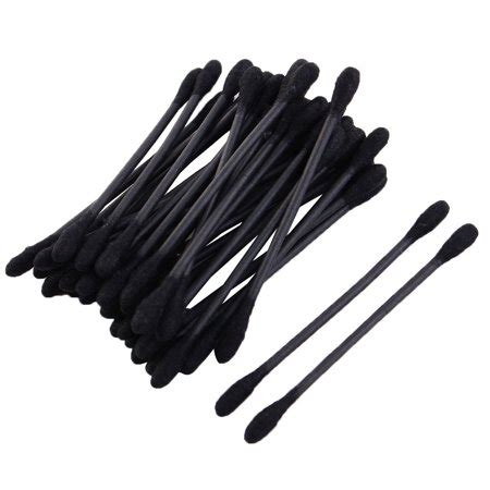 Cyy Bamboo Charcoal Black Cotton Ear Buds