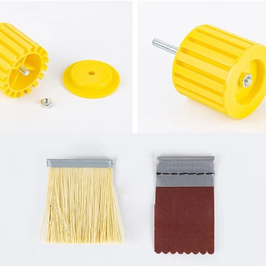 Hot Selling Items Handheld Pneumatic Drill Universal Polishing Sanding Accessories Brush