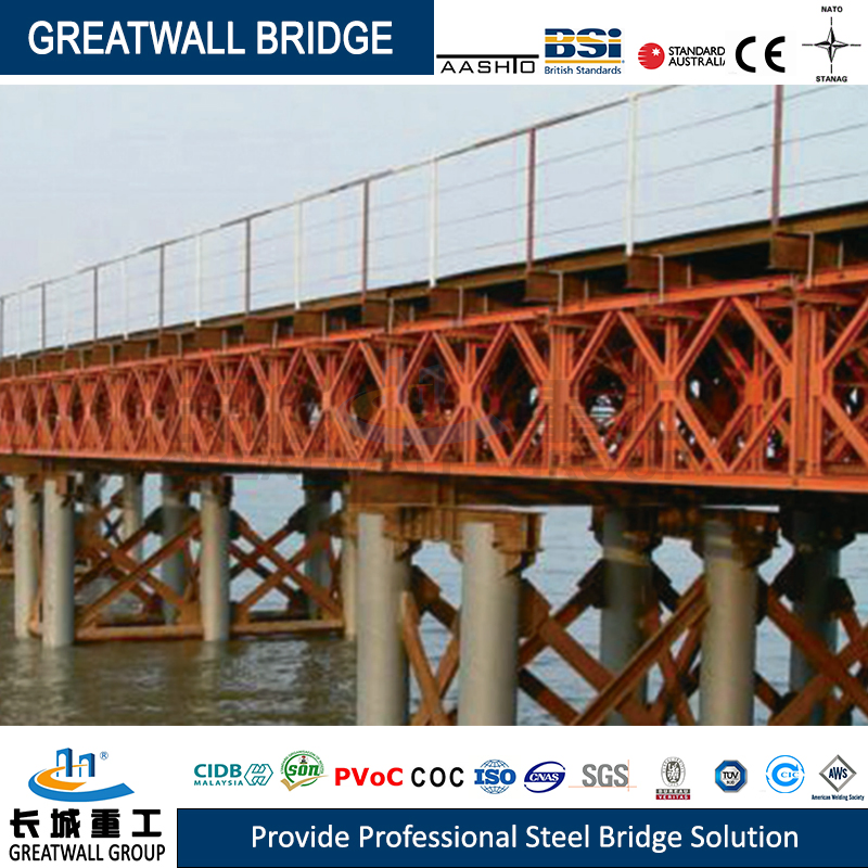 Prefabricated Deck Bridge for Multispans Trestle Bridge and Easy Installing New Material