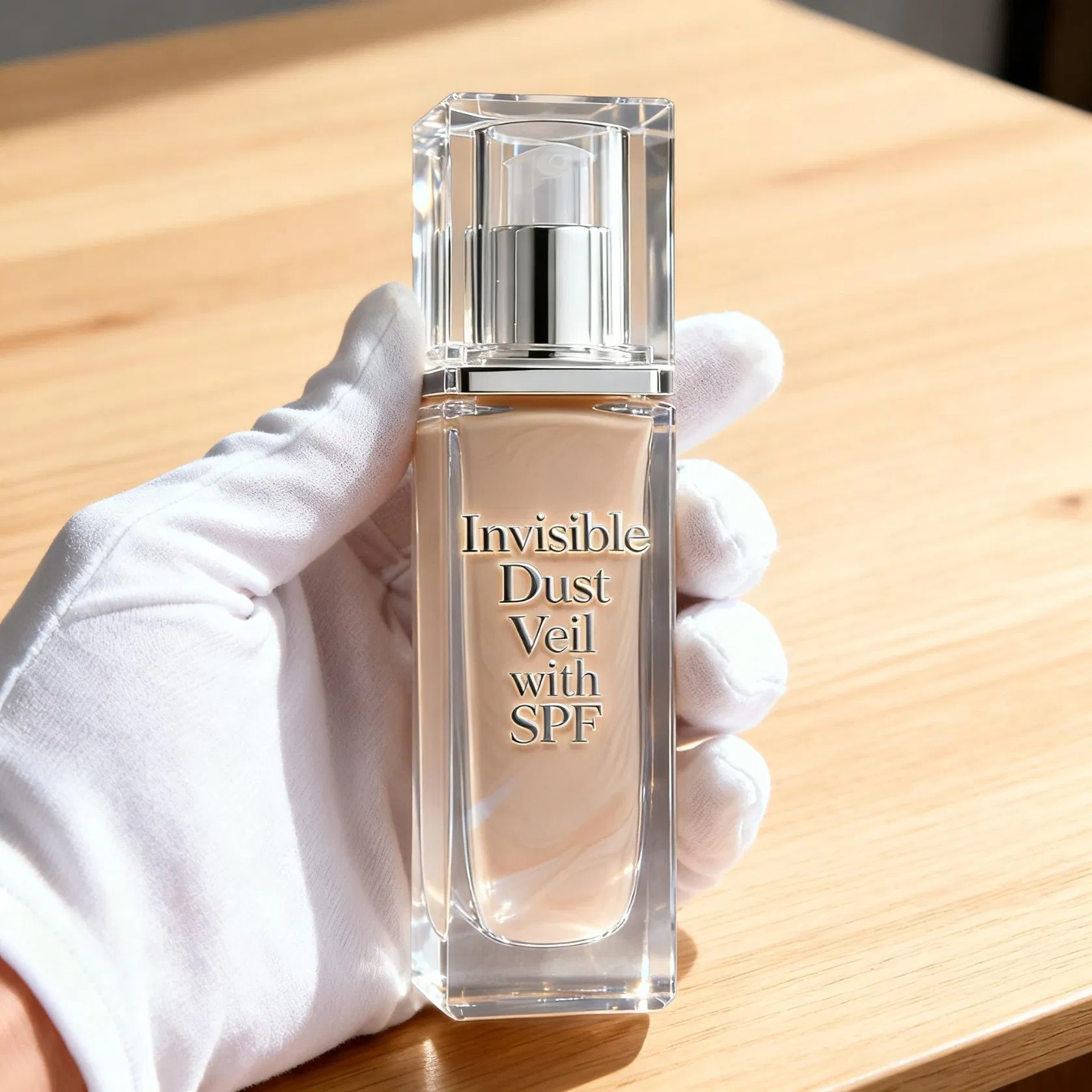 Invisible Dust Barrier and Hydrating Isolation Face Cream with Sodium Hyaluronate and Panthenol for Office Environment