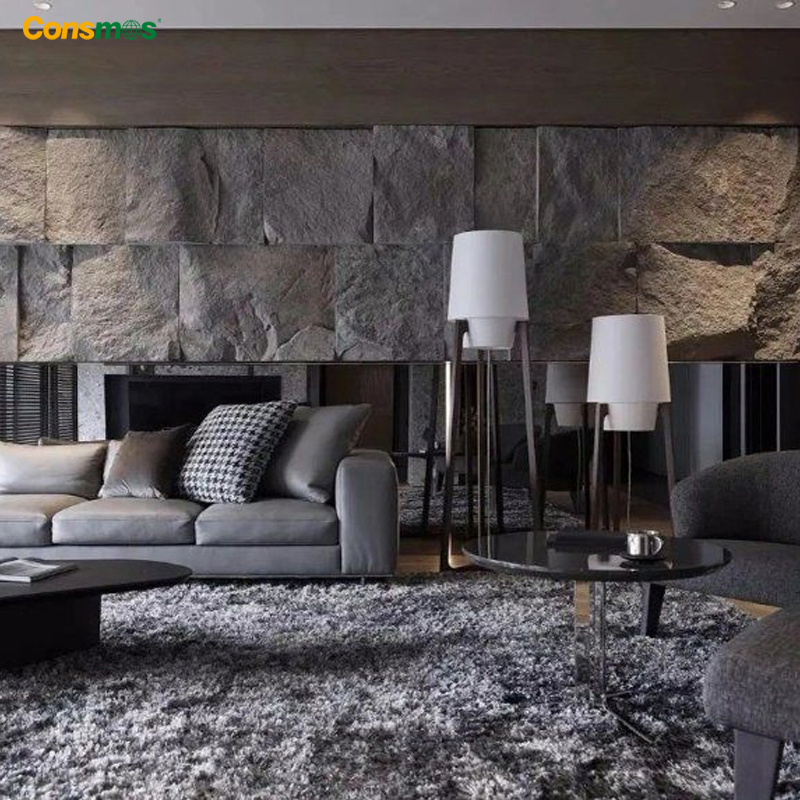 Modern Design Strong Decorative Material Veneer Panels PU Foam Stone