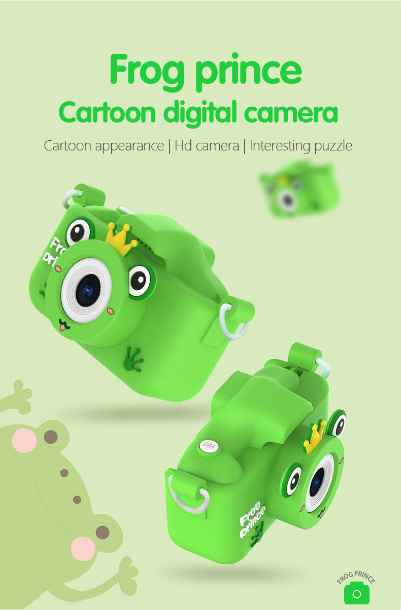 Dudu Blue Kids Cameras with Dual Camera and HD Display Cartoon Theme and Fun Built-in Games