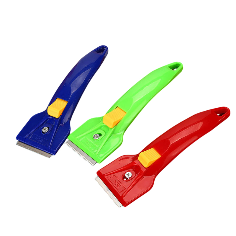 Cleaning Window Cleaning Scraper Plastic Razor Scraperwith Double-Edged Metal Blades