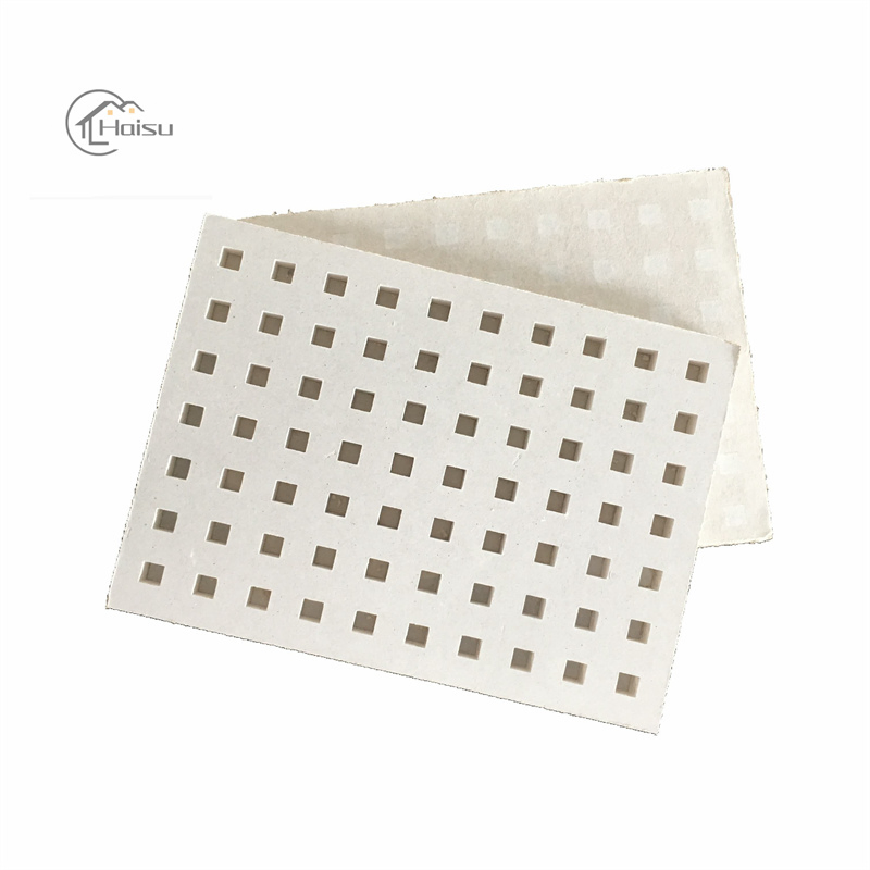 Gypsum Plasterboard Acoustic Gypsum Board for Ceiling and Wall Decoration
