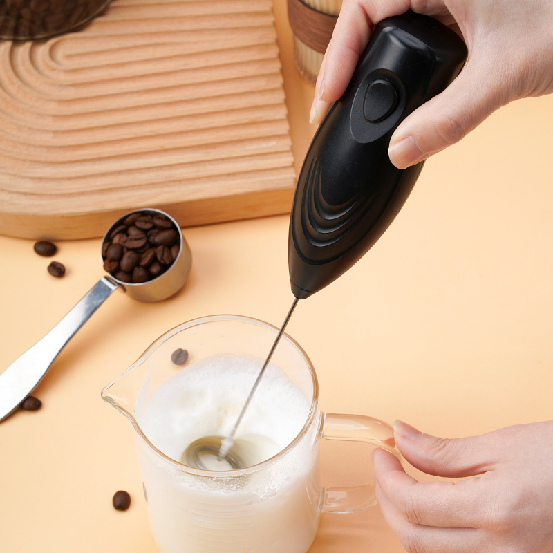 Custom Logo Ultra Fast Handheld Electric Whisk Drink Mixer Kitchen Milk Frother Form Maker for Coffee Kitchen Gadget