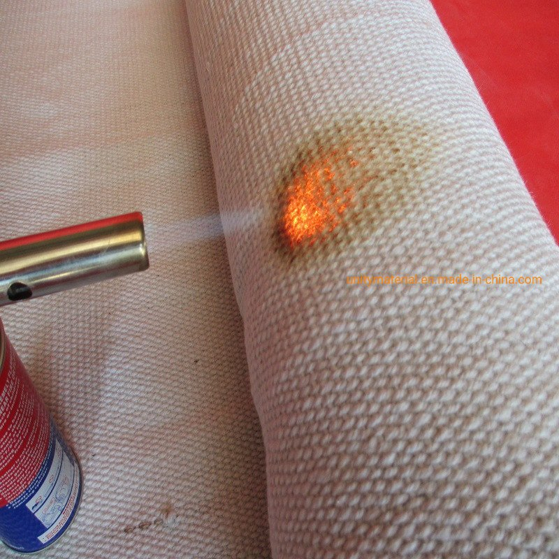 1260c High Temperature Aluminum Silicate Sealing Fireproof Heat Resistant Woven Fabric Ceramic Fiber Textile Cloth for Kilns Wall Fire Door Reinforced Ss Wire