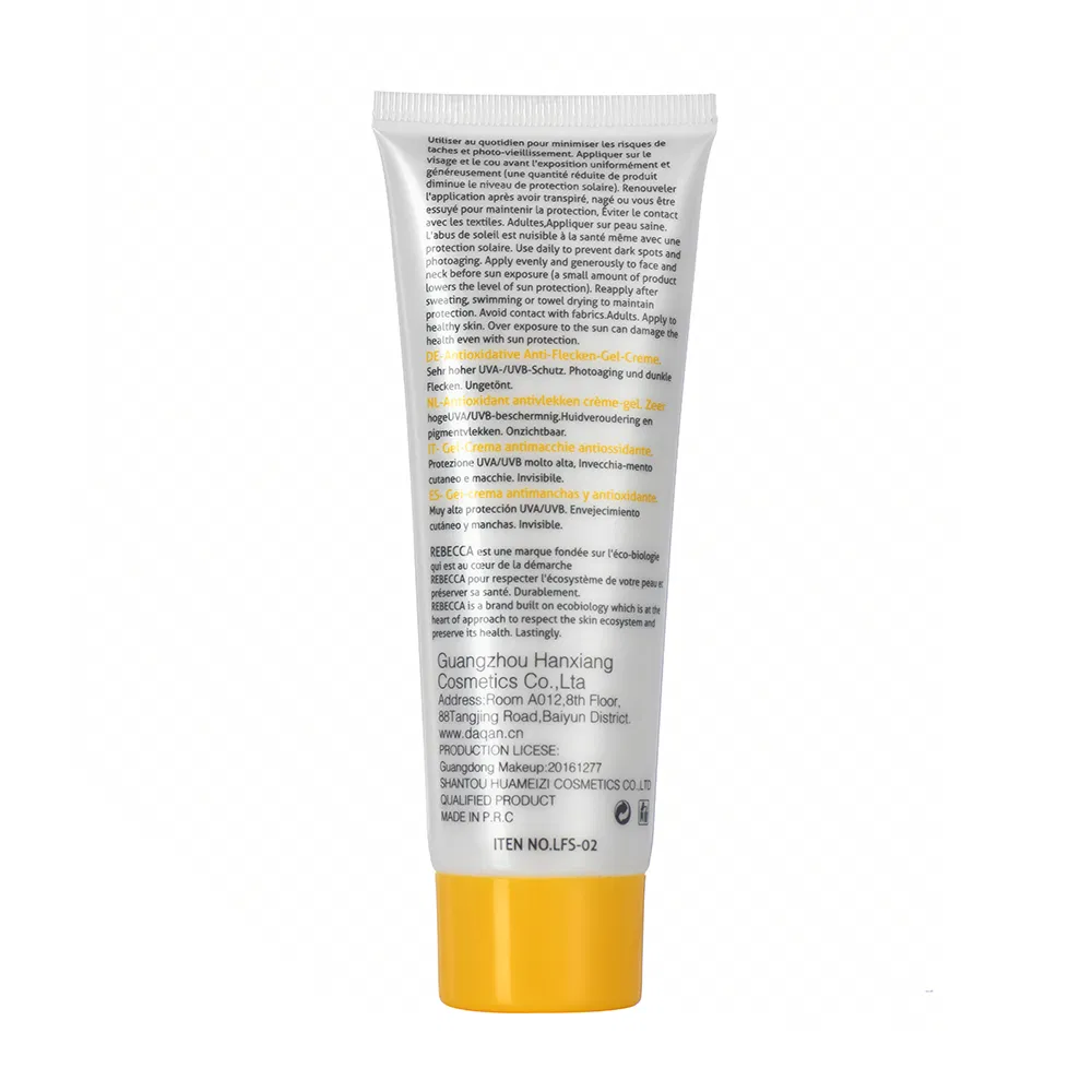 Liru Wholesale Skin Sun UV Protection Cream Moisturizing Face Sunscreen SPF 50