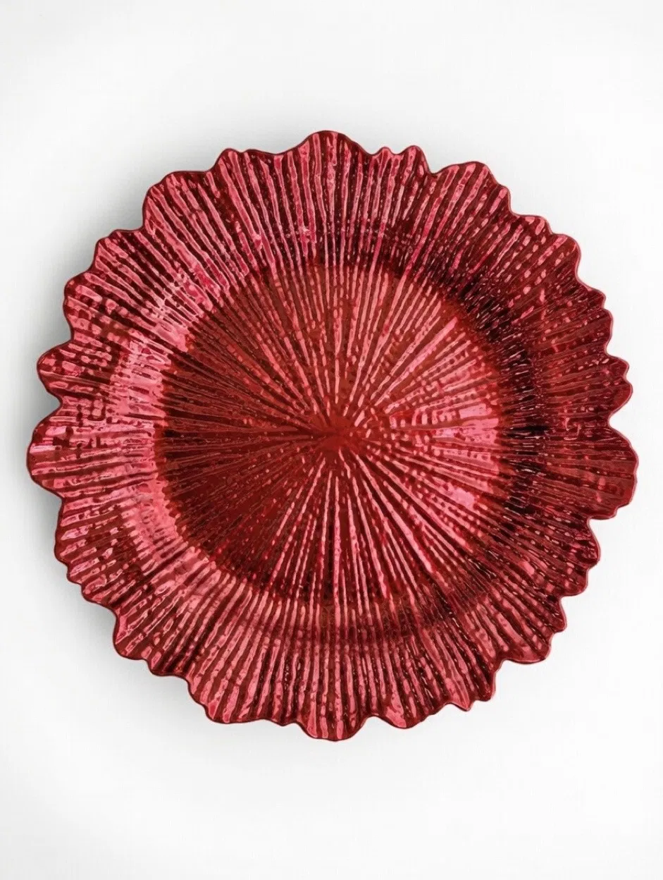 PP Material Disposable Plastic Charger Plate, Wedding Decor Plate