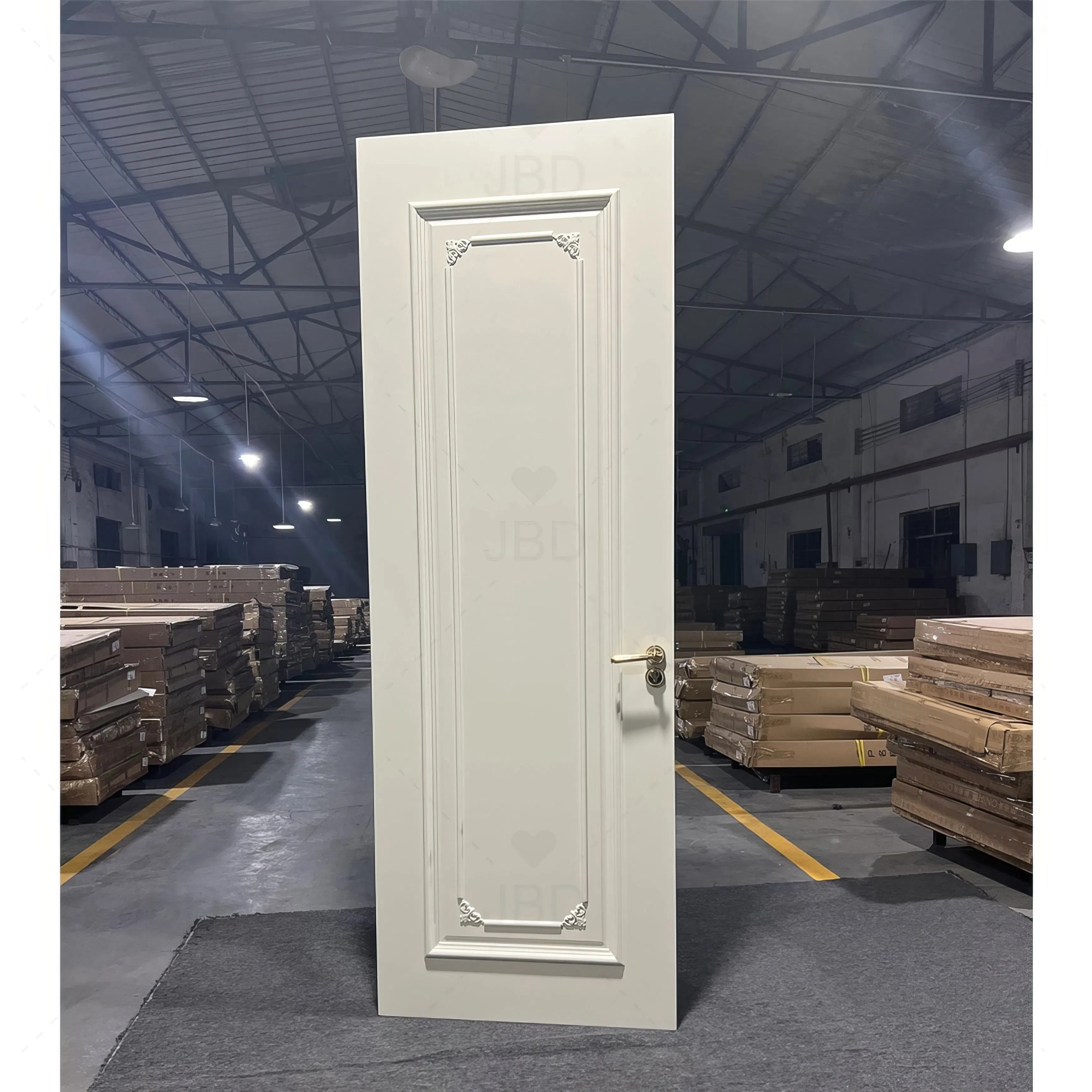 Villa Main Entrance Composite Aluminium Frame Solid Wood Plastic Residential Interior Door