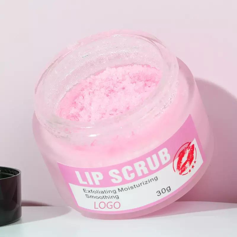 Amazon Top Seller Vegan Sugar Lip Scrub Smooth Moisturizer Peeling Dead Skin Hydrating Exfoliator Strawberry Scrub