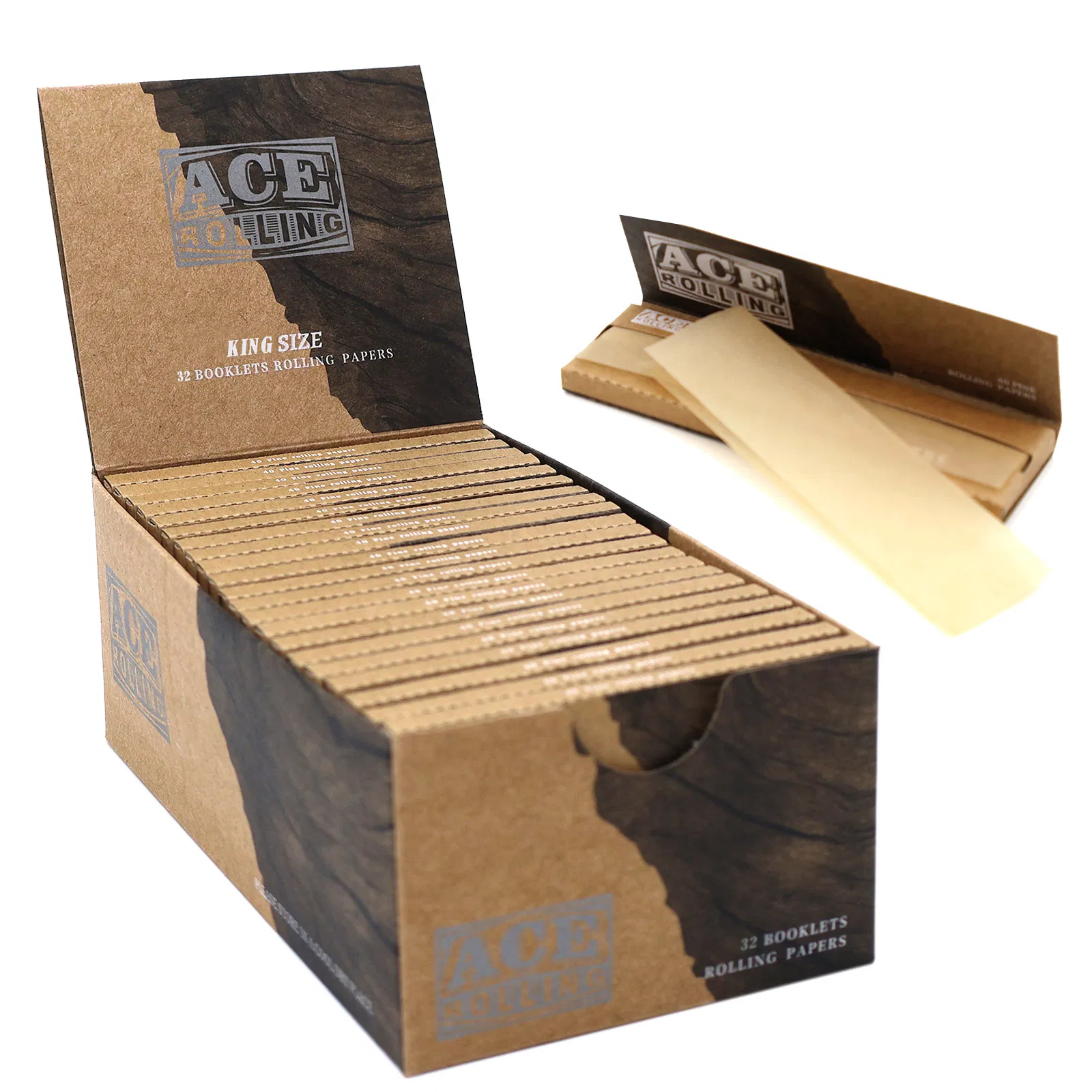 Customized Transparent Cigarette Rolling Paper Smoking Accessories