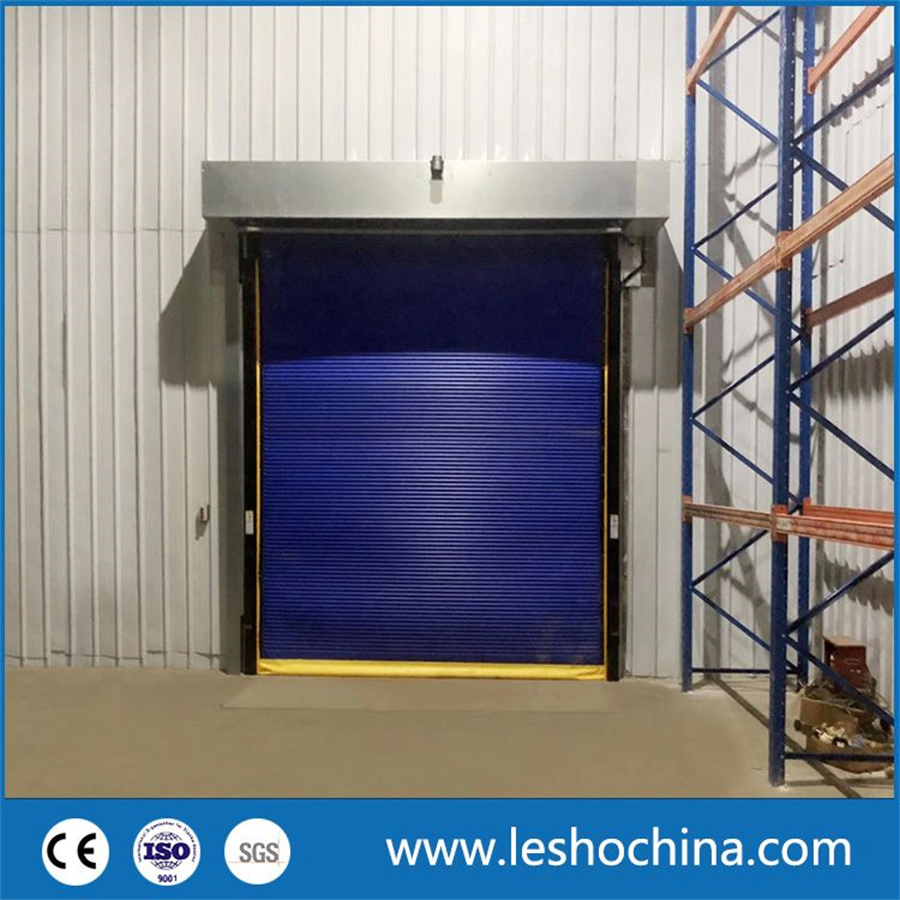 Automatic Freezing Cold Room Fabric Thermal Insulated PVC High Speed Rapid Door High Quality Wholesale Warehouse High Speed Low Temp Freezer Door