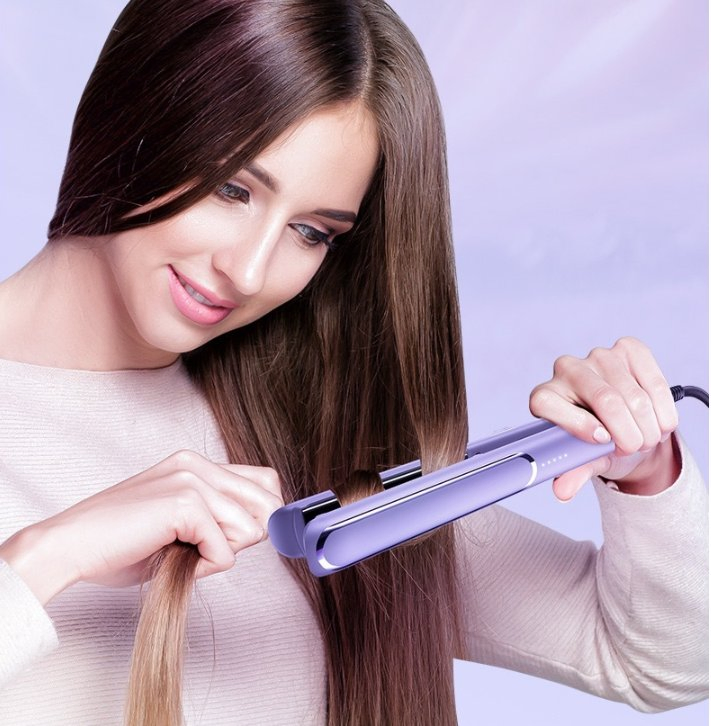 Wholesale 2-in-1 Curling & Straightening Iron, Ionic Portable Ceramic Hair Straightener, Wet & Dry Use Curling Wand