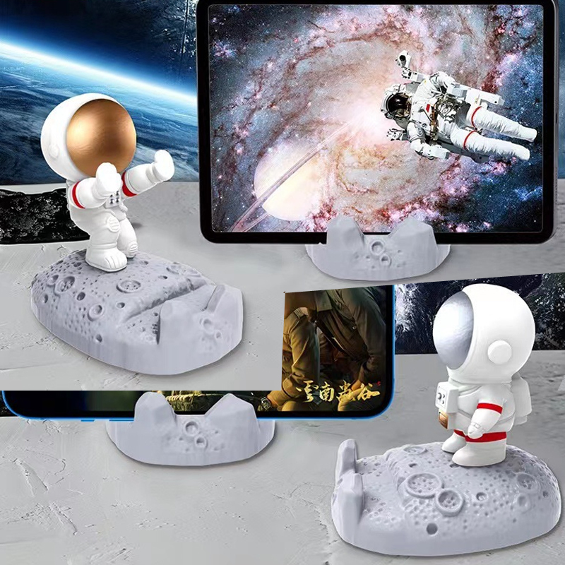 Mobile Phone Holder Novelty Astronaut Lazy Desktop Gift Decorative Cell Phone Holder