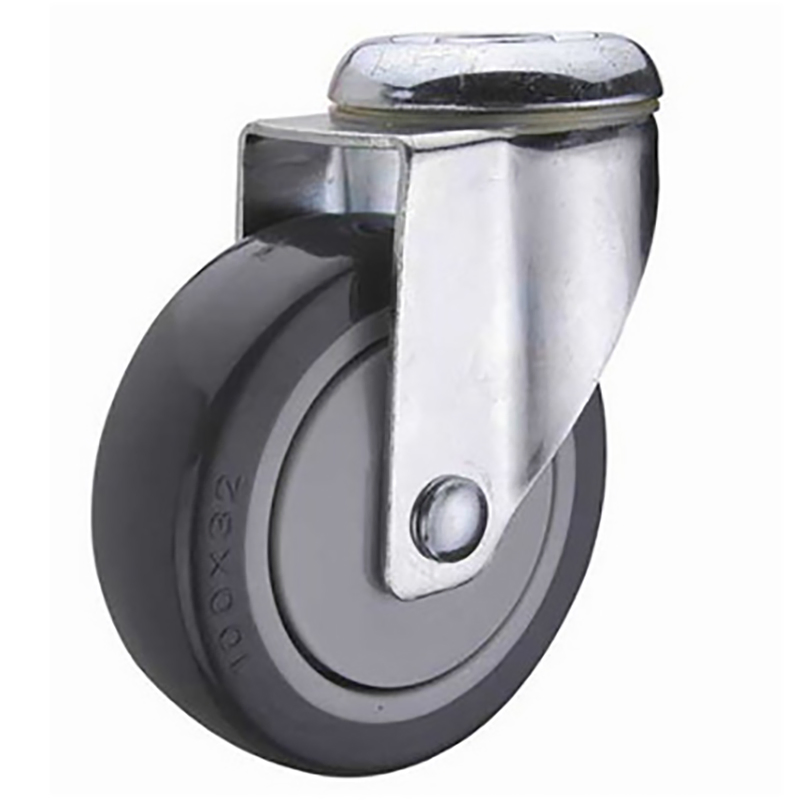 Bolt Hole PU/PP Castor with Ball Bearing and Side Brake