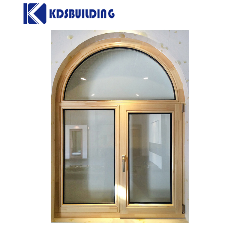  Round New Design Solid Series Door and Windows Arch Wooden Window Design