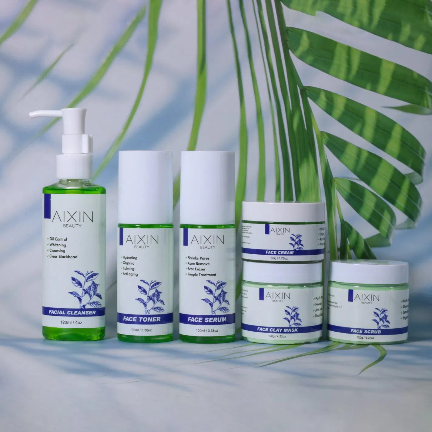 Beauty Cosmetics Skin Care Lighten and Shrink Pores Tea Tree Anti-Acne Skin Care Set