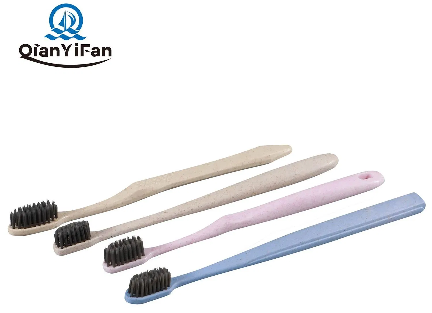 Wheat Straw Toothbrush Oral Care Toothbrush Household Toothbrush Toothbrush Comfortable Grip Toothbrush Travel Hotel Resort Disposable Toothbrush Eco-Friendly
