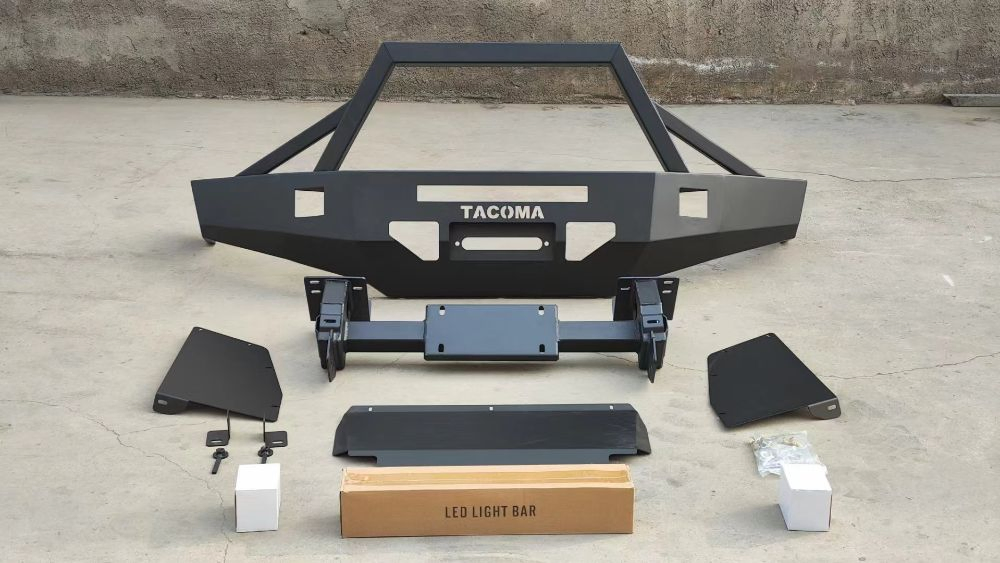 Стальной усиленный передний бампер-кенгурятник для Toyota Tacoma