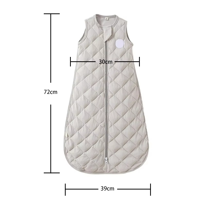 Hot Selling Custom Logo 100% Cotton Breathable Material Swaddle Weighted Sleeping Bag for Baby