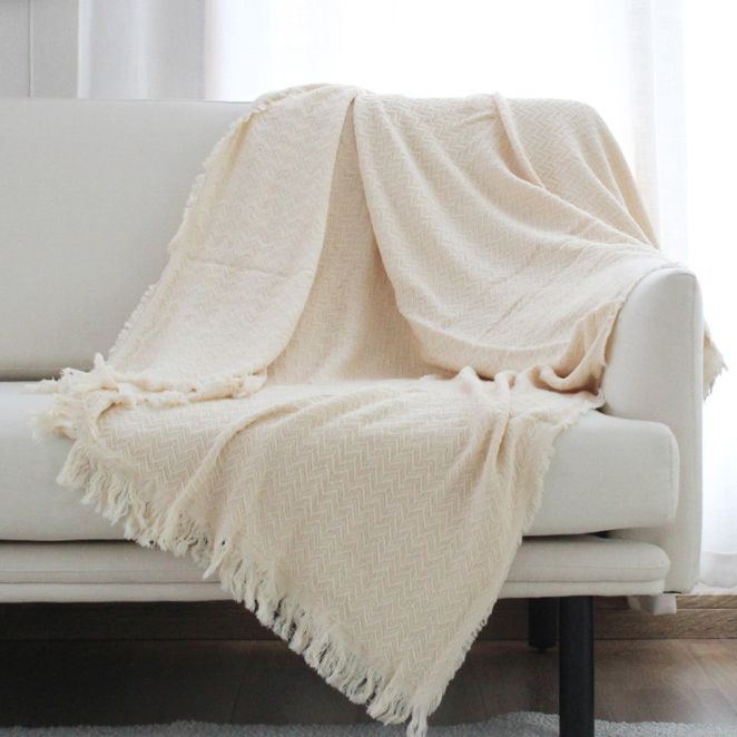 OEM Personalized Customized Design Pattern Woven Kintted Throw Blanket with Logo