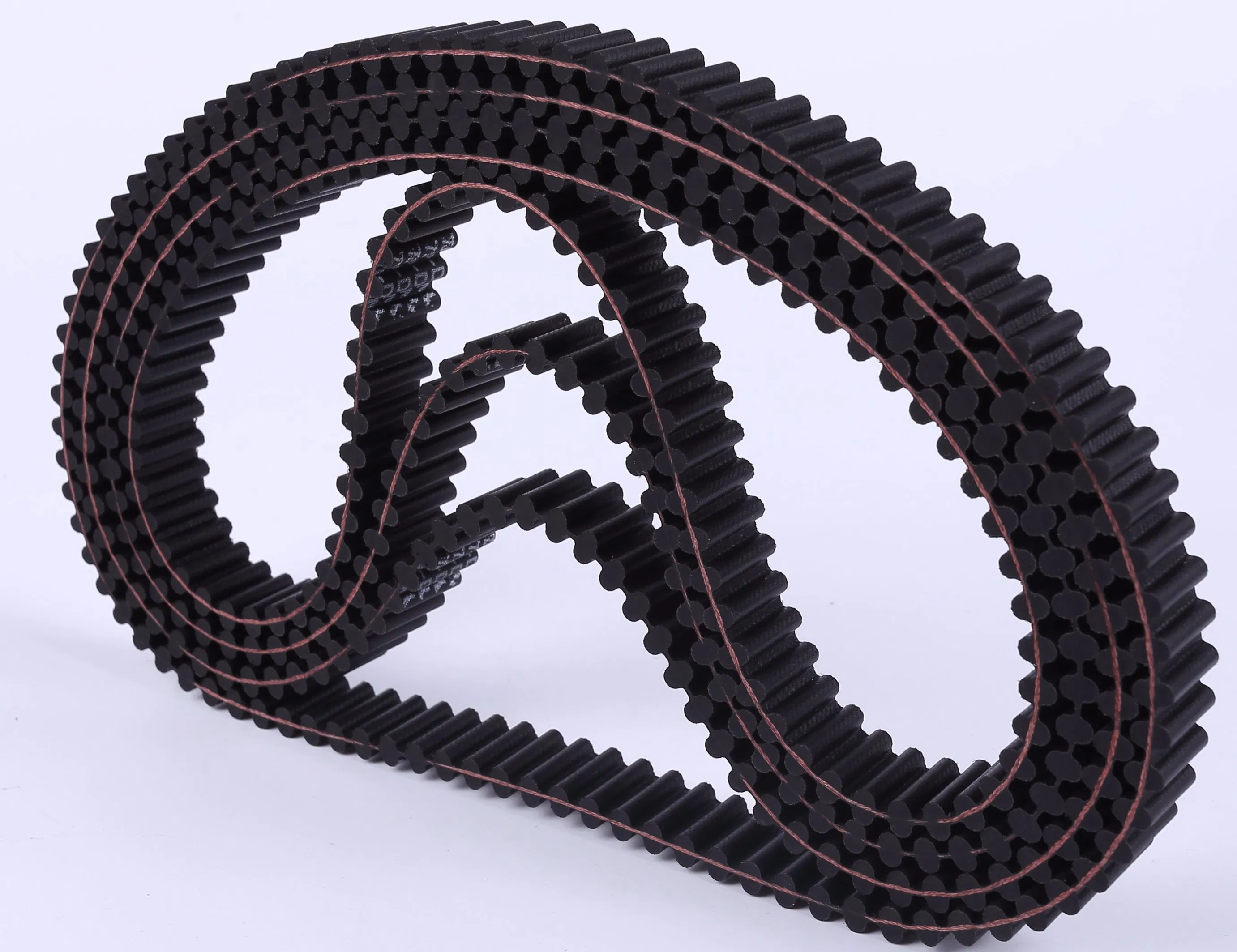 Черный резиновый зубчатый ремень для передачи мощности