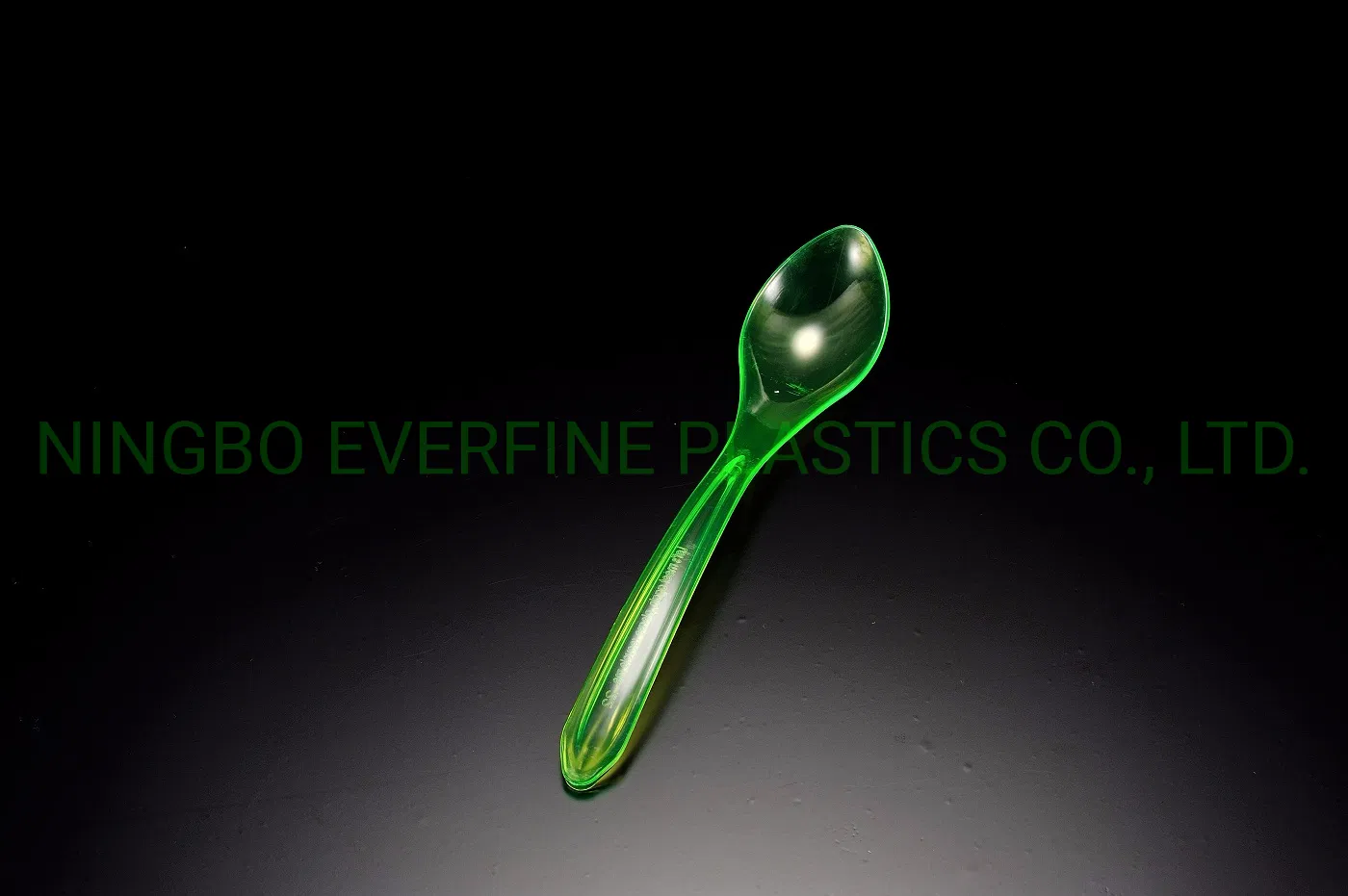 Disposable Plastic Curved Ice Cream Spoon (PS)
