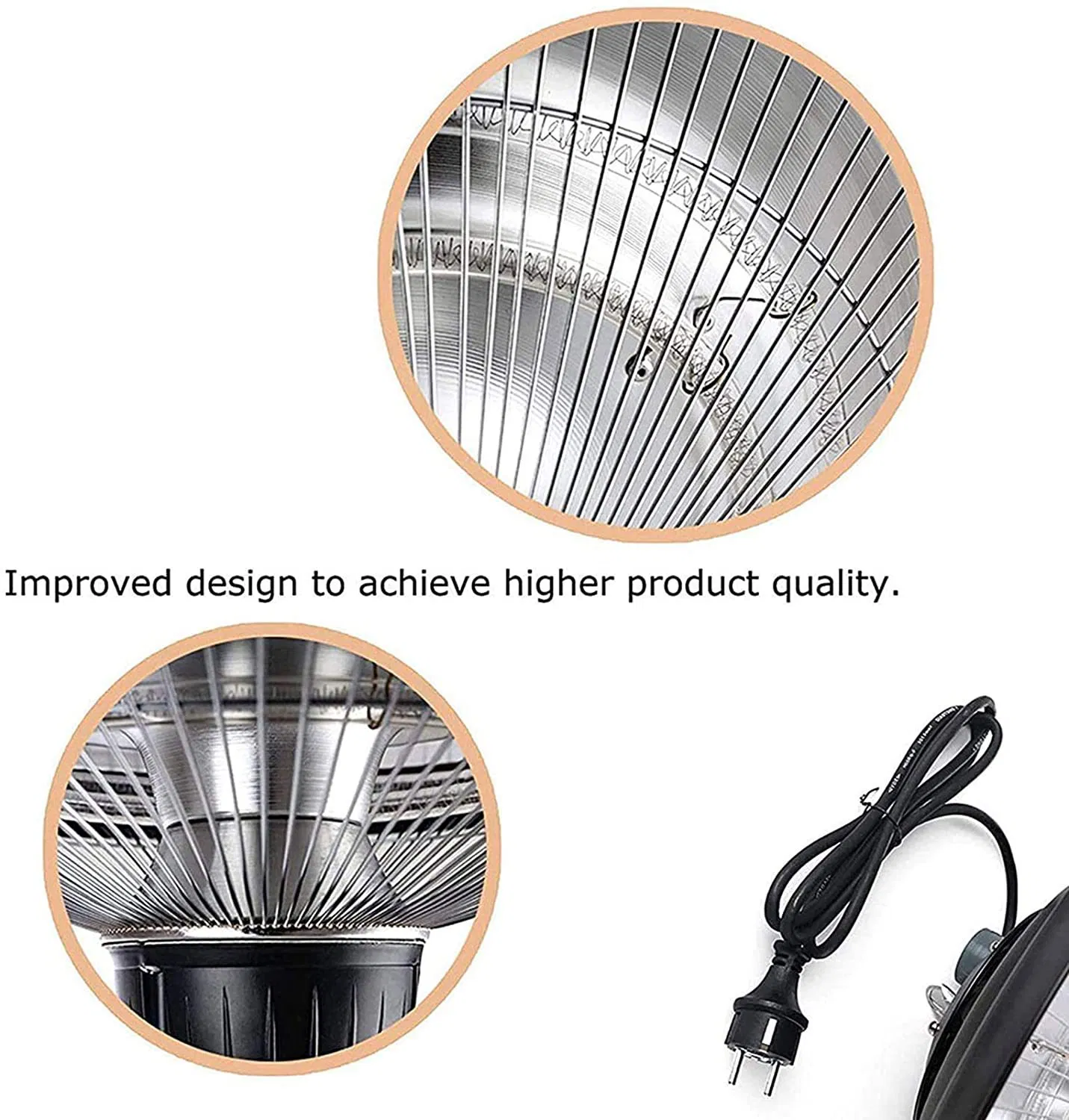 Hanging Halogen Tube Heater 1500W/2000W Indoor/Outdoor