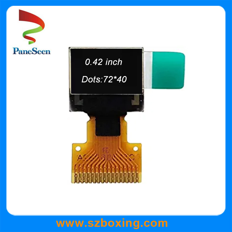 Монохромный OLED дисплей 0.42'' 72x40, интерфейс IIC