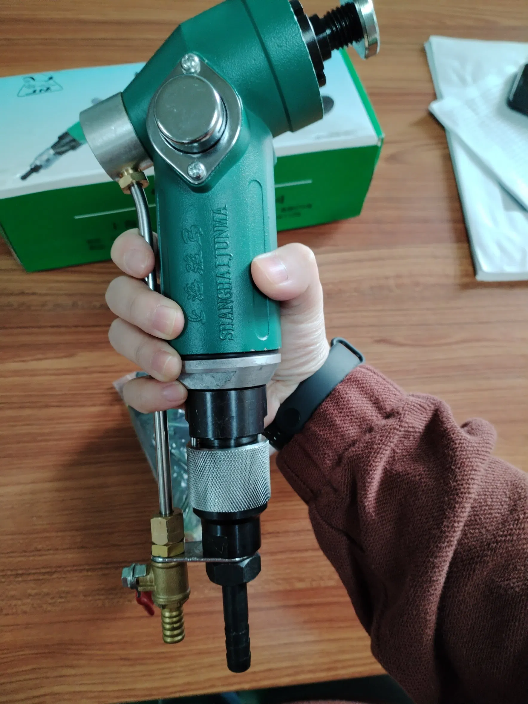 Handheld Pneumatic Air Wet Polisher for Marble Granite Stone Air Water Sander