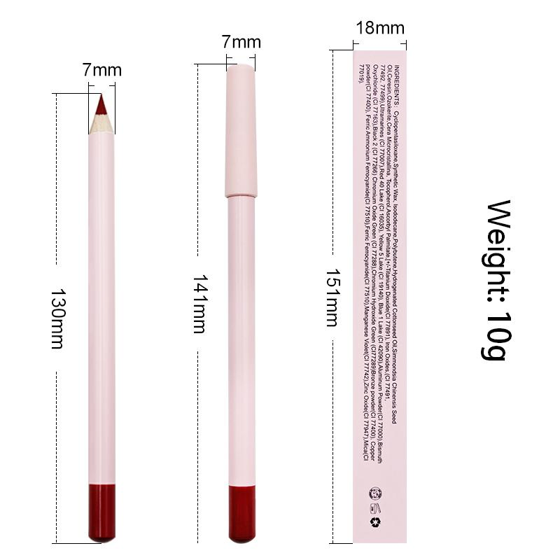 Vegan Lip Liner Matte Waterproof Lip Pencil Vegan Lipliner Private Label Lip Liner Pencil Makeup