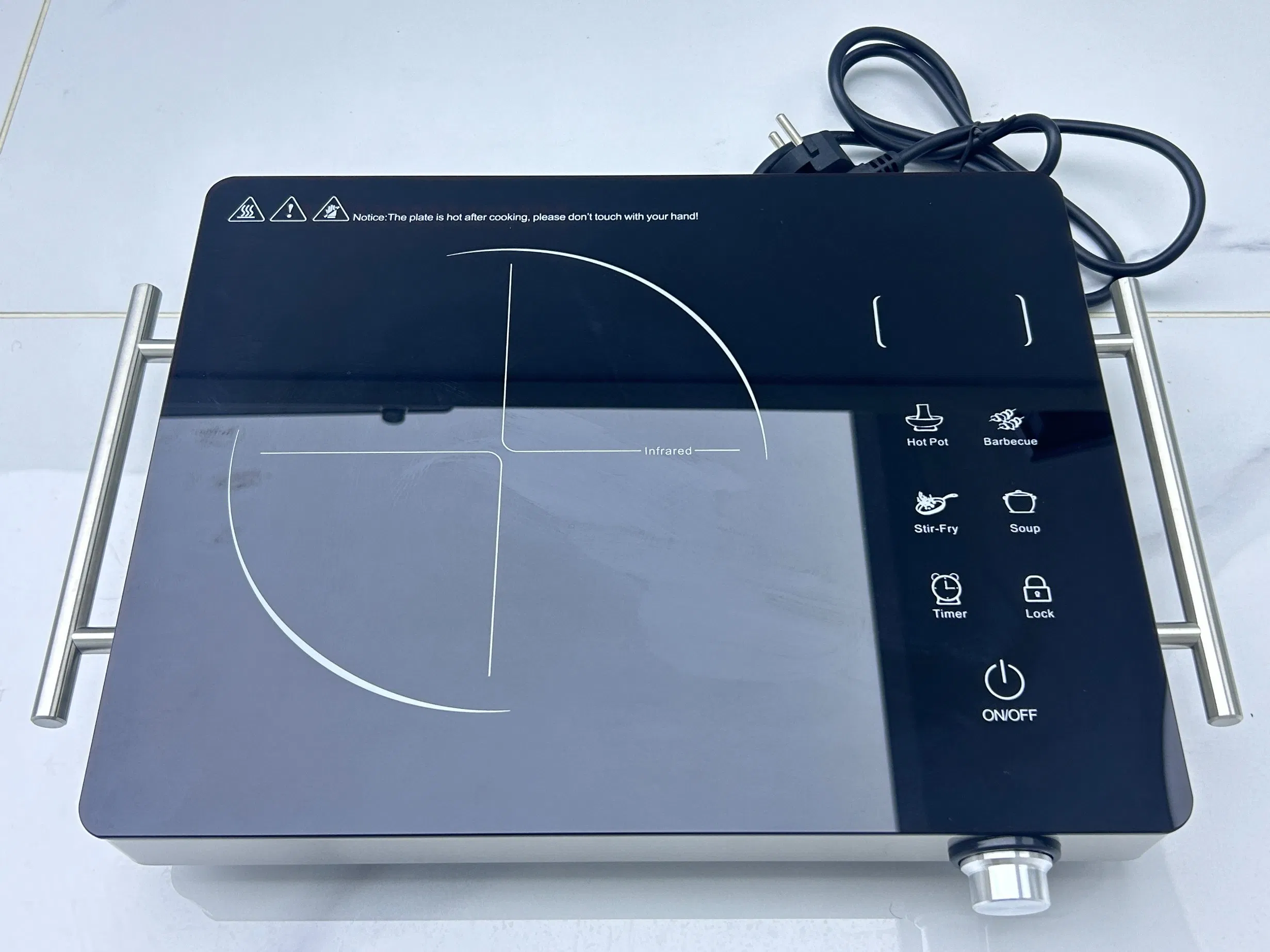 Stainless Steel Soft Touch Control Infrared Cooker  With CB CE