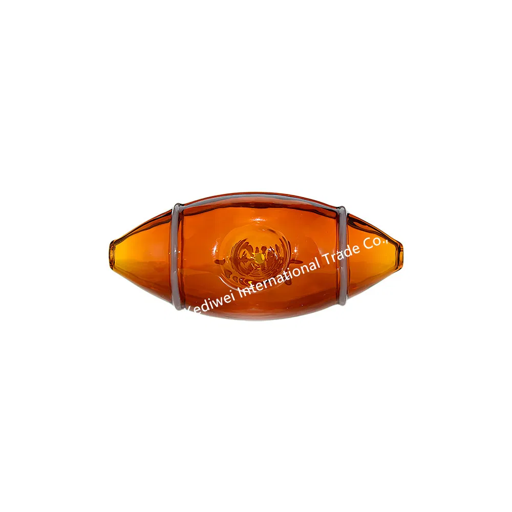 Rugby Design Glass Hand Pipe Smoking Pipe Oil Burner Factory Wholesale