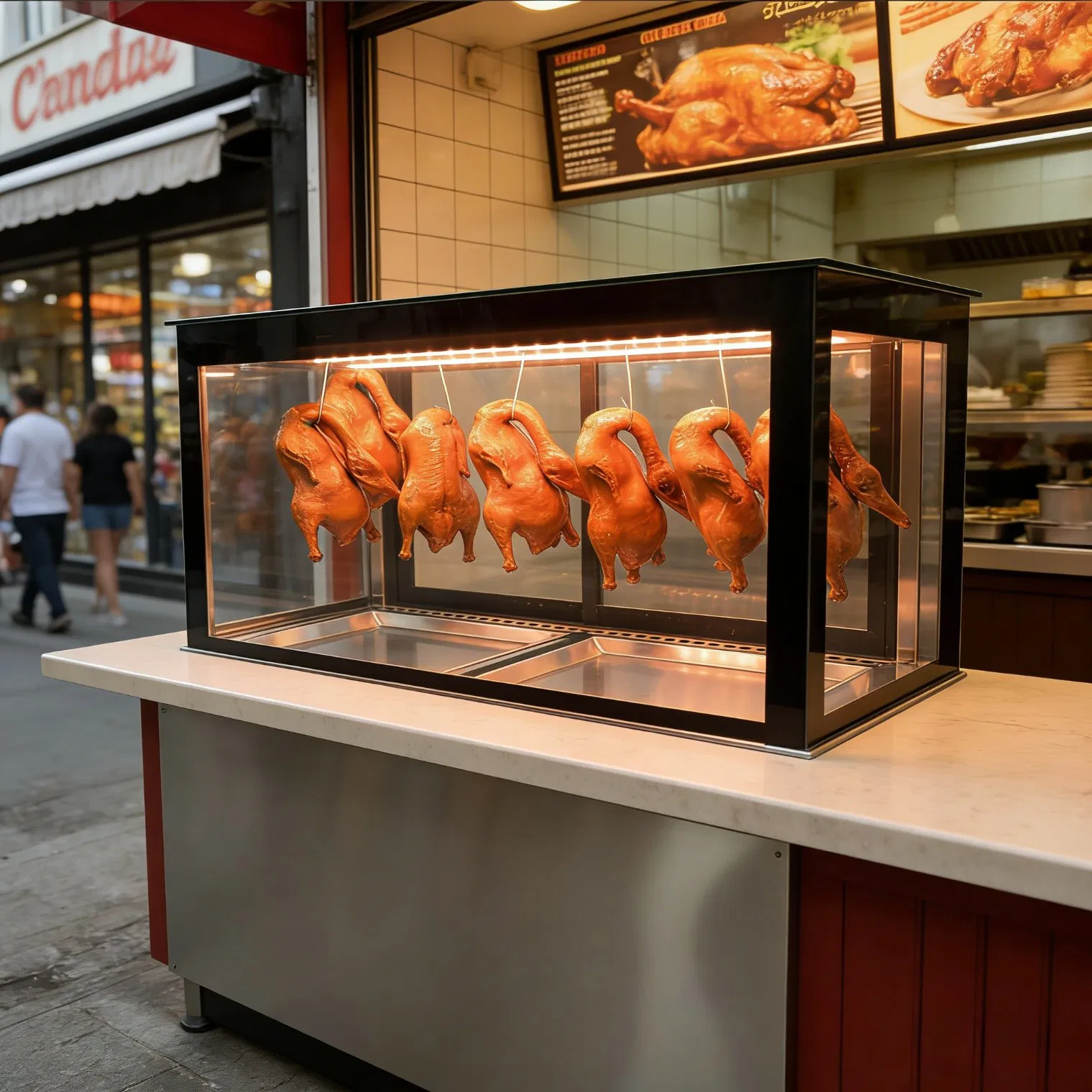 Commercial Kitchen Roast Duck Display Warmer for Catering Shop