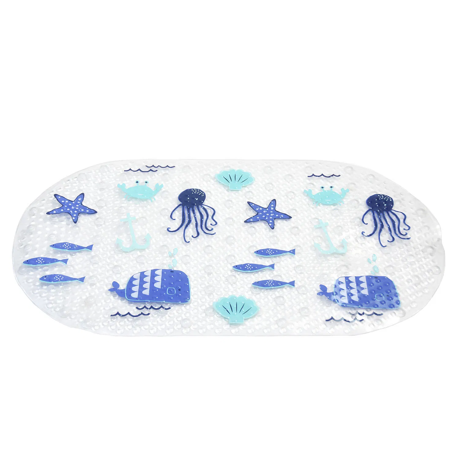 PVC Cartoon Bathroom Anti-Slip Mat with Suction Cups Non-Slip Shower Bathmat