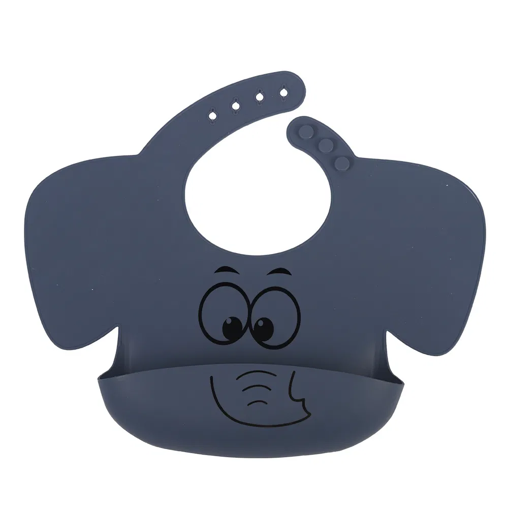 Comfortable Soft Baby Food Feeding BPA Free Waterproof Baby Toddler Silicone Bib