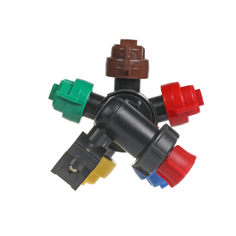 5 Way Nozzle Holder Agricultural Boom Sprayer Part Agricultural and Gardening Nozzle for Plant Protection Machinery