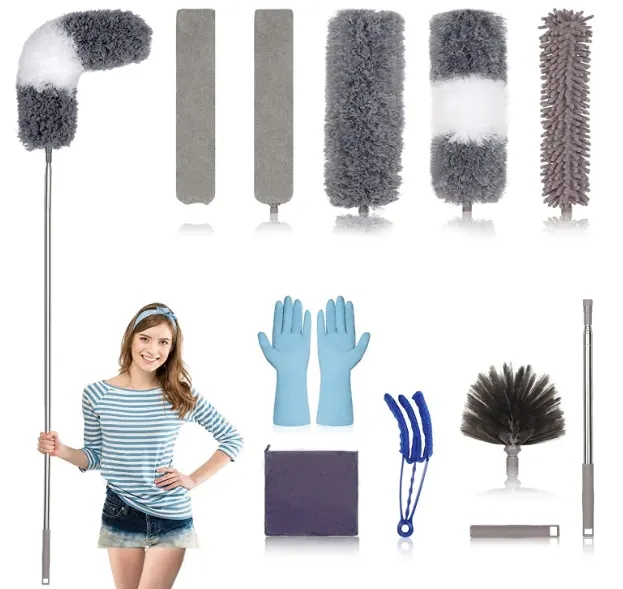 Customized Microfiber Feather with Extension Pole Duster