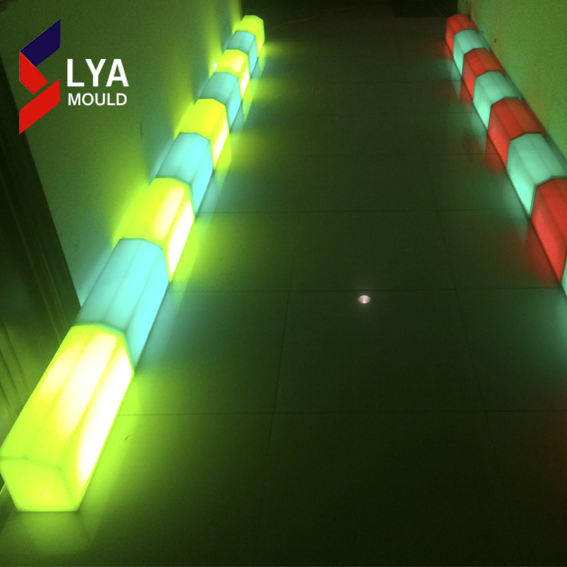 Night Sidewalks Illuminated Plastic LED Lighting Driveway Bricks Curbs Stone
