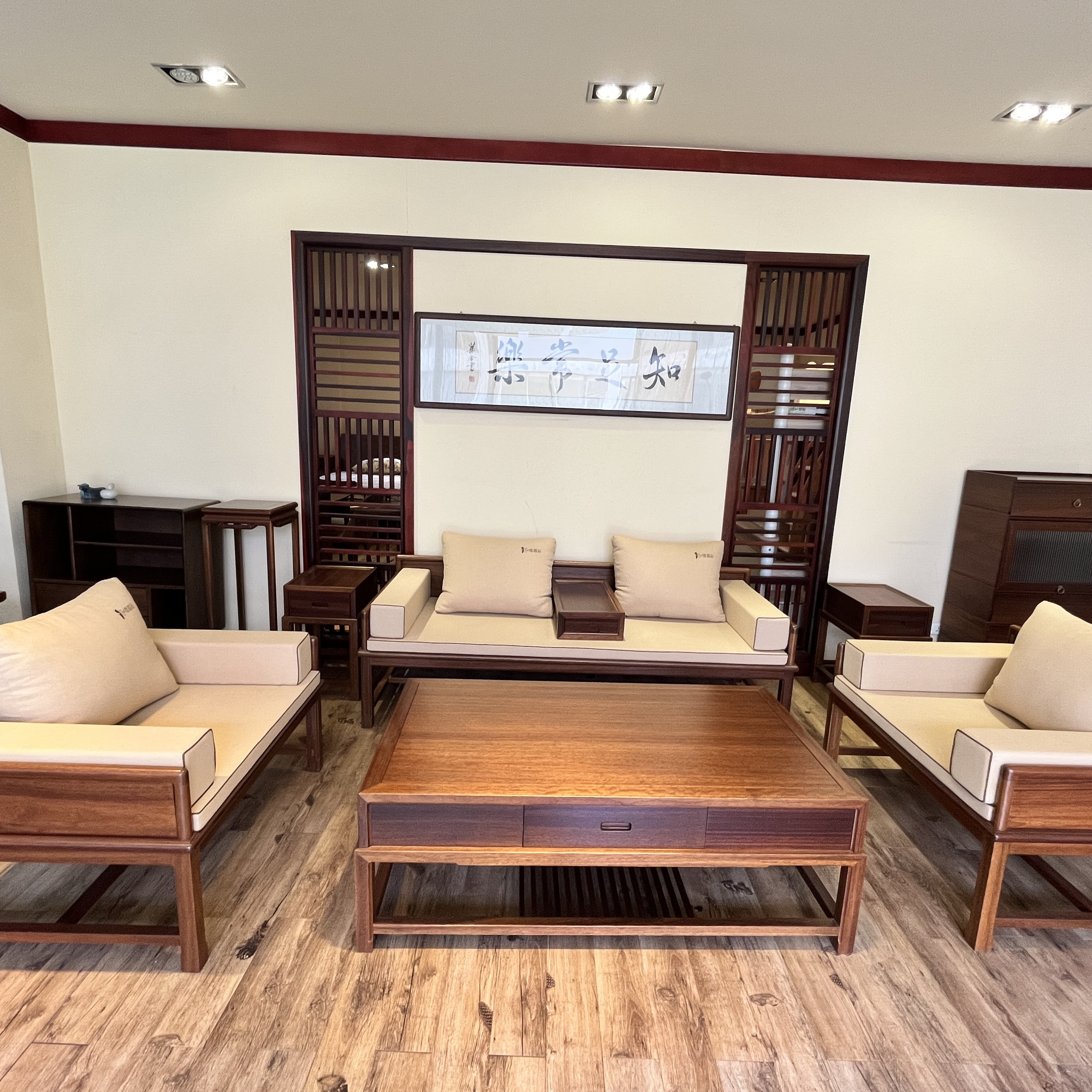 Диван массив дерева китайский стиль многофункциональный