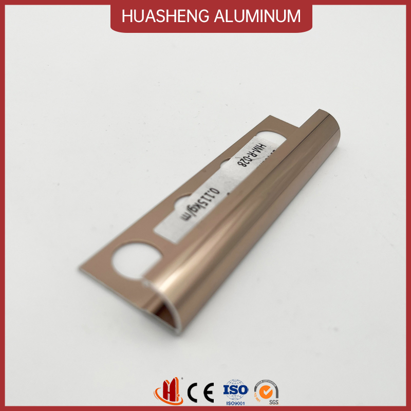 Free Sample Manufacturers Custom T Shape Profile Aluminum Gold Tile Trim