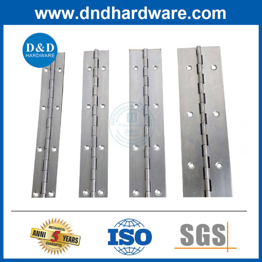 D&D Hardware High Quality Door Custom Furniture Pivot Trailer Oven Hinge Stainless Steel Lengthways or Transverse Continuous Piano Hinge Factory