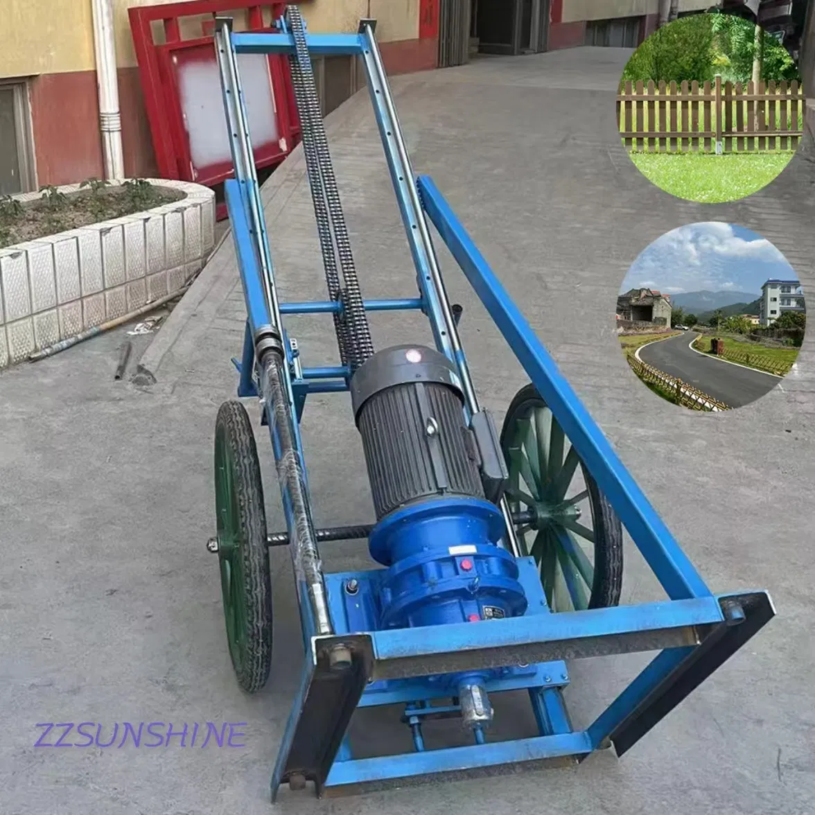 Solar Panel Racking Steel Screw Files Ground Anchor Pile Mounting System Machine for Installing Post