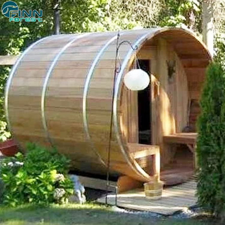 Бочкообразная сауна на 4 человека из кедра