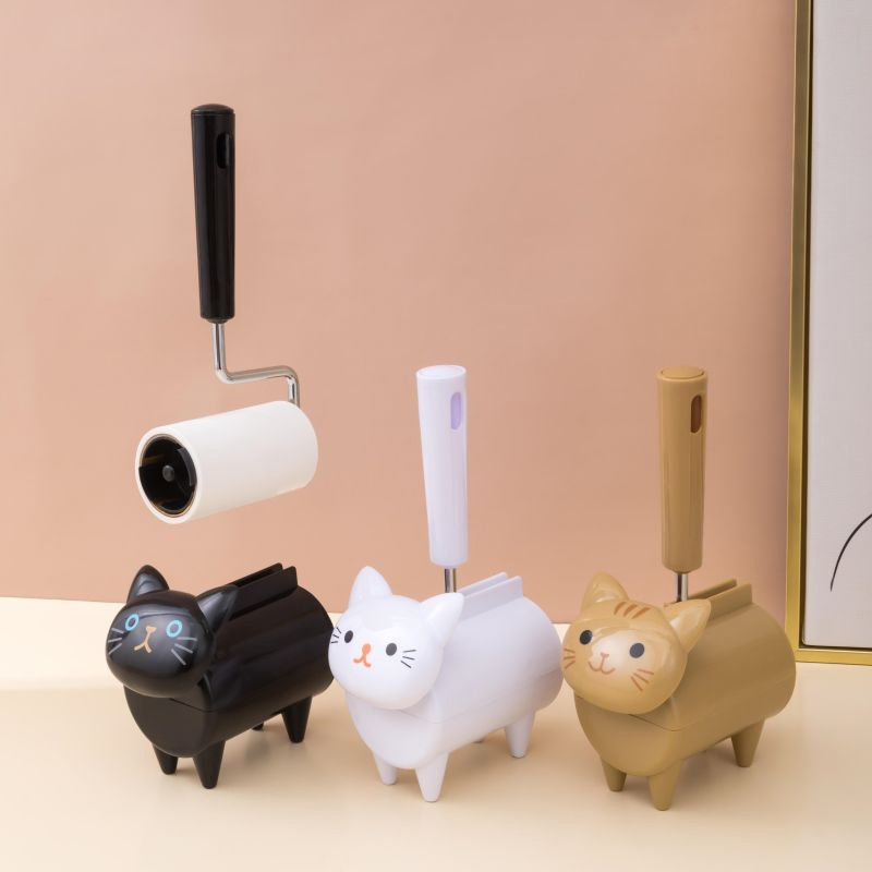 Refills Clothes Bed-Sheet Cat Style Extra Sticky Pet Hair Lint Remover Roller